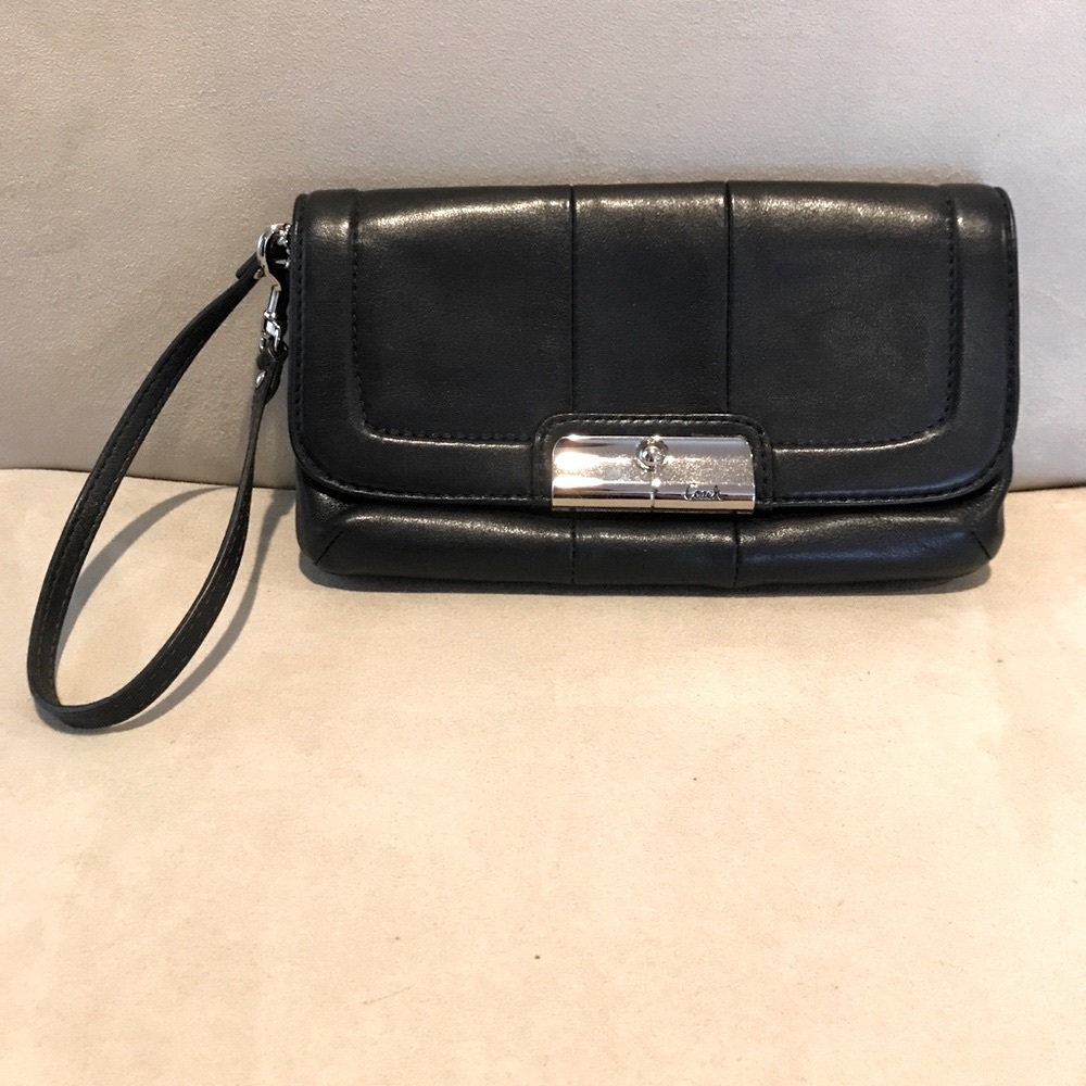 Black Coach wristlet